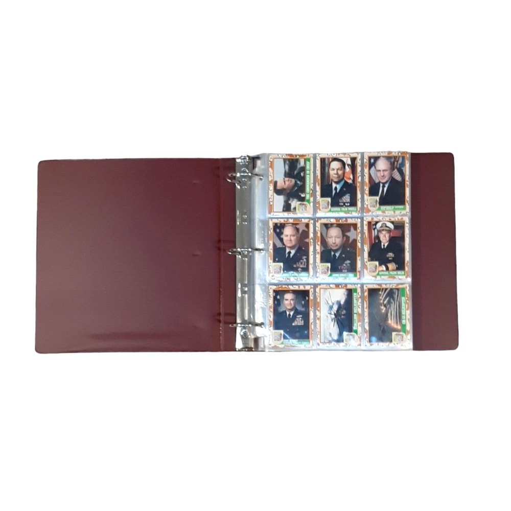 1991 Desert Storm Operation Desert Shield trading cards 4 sets 246 cards  binder